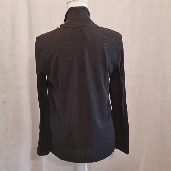 Dark grey cardian, prob Sz XL, GUC, goes w/ jeans/skirt/slack/dress, long-sleeve - Picture 4 of 5